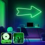 OPVIQ Zidna LED dekoracija Arrow Large Green - slika 1