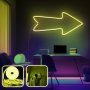 OPVIQ Zidna LED dekoracija Arrow Large Yellow - slika 1