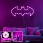 OPVIQ Zidna LED dekoracija Batman Night Large Pink - slika 1