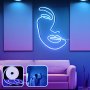 OPVIQ Zidna LED dekoracija Face Art Large Blue - slika 1