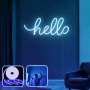 OPVIQ Zidna LED dekoracija Hello Large Blue - slika 1