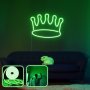 OPVIQ Zidna LED dekoracija King Large Green - slika 1