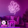 OPVIQ Zidna LED dekoracija Leaf Large Pink - slika 1
