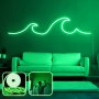OPVIQ Zidna LED dekoracija Wave Large Green - slika 1