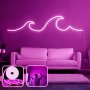 OPVIQ Zidna LED dekoracija Wave Large Pink - slika 1