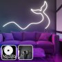 OPVIQ Zidna LED dekoracija Wave and Tail Large White - slika 1