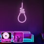 OPVIQ Zidna LED dekoracija Bulb Light Medium Pink - slika 1