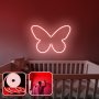OPVIQ Zidna LED dekoracija Butterfly Medium Red - slika 1