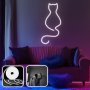 OPVIQ Zidna LED dekoracija Daisy the Cat Medium White - slika 1