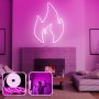 OPVIQ Zidna LED dekoracija Fire Medium Pink - slika 1