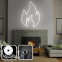 OPVIQ Zidna LED dekoracija Fire Medium White - slika 1