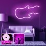 OPVIQ Zidna LED dekoracija Guitar Medium Pink - slika 1