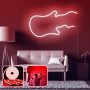 OPVIQ Zidna LED dekoracija Guitar Medium Red - slika 1