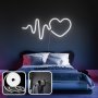 OPVIQ Zidna LED dekoracija Heart Medium White - slika 1