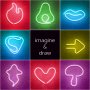 OPVIQ Zidna LED dekoracija Heart Medium Yellow - slika 5