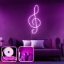 OPVIQ Zidna LED dekoracija Music Medium Pink - slika 1