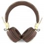 Guess Bluetooth slusalice 4G PU Leather Metal Logo braon (GUBH704GEMW) - slika 3