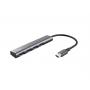 TRUST USB HUB-3.2/4xUSB HALYX siva - slika 1