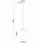 BBLINK Monari 17 Visilica 3W 3000K - slika 2