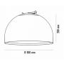 BBLINK EOS Semisphere P0862-300A1 24W 3000K Terakota - slika 2