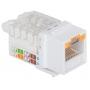 INTELLINET Locking Cat6 Keystone Jack RJ45, beli - slika 2