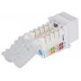 INTELLINET Locking Cat6 Keystone Jack RJ45, beli - slika 3