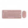 LOGITECH Pebble2 Wireless Combo US tastatura i miš roze - slika 1