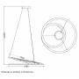 BBLINK Vesta 463 Visilica LED 45W 3000K Crna - slika 2