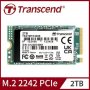 TRANSCEND 2TB, M.2 2242 PCIe Gen3x4 NVMe SSD (TS2TMTE400S) - slika 1