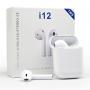 Airpods Bluetooth slusalice i12 TWS bele HQ - slika 1