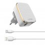 LDNIO A1204Q QC3.0 USB kućni punjač sa Tip C kablom beli - slika 1