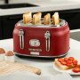 Westinghouse Retro toster 4 parceta, crveni, WKTTB809RD - slika 4