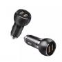 LDNIO C503Q QC3.0 dual auto punjač sa Tip C kablom - slika 1
