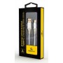 GEMBIRD CC-USB2B-AMCM-2M-BW2 Gembird Premium cotton braided Type-C USB charging -data cable,2m, silver/white - slika 1