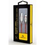 GEMBIRD CC-USB2R-AMCM-1M-R Gembird Premium rubber Type-C USB charging and data cable, 1m, red - slika 1