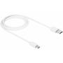 GEMBIRD CCP-USB2-AMCM-1M** Gembird USB 2.0 AM to Type-C cable (AM/CM), QC3.0, 1m WHITE (87) - slika 1