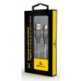 GEMBIRD CC-USB2B-AMCM-2m-WB2 Gembird Premium cotton braided Type-C USB charging -data cable,2m, spacegrey/wh - slika 1
