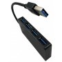 GEMBIRD UHB-U3P4-03 ** Gembird HUB 4 USB3.0 4-port, storage speed 5Gbps, black (alt. UHB-U3P4-05 579) - slika 1