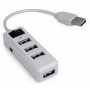 GEMBIRD UHB-U2P4-21 Gembird USB2.0 4-port HUB, sa prekidacem, white - slika 1