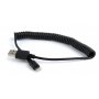 GEMBIRD CC-LMAM-1.5M USB sync and charging spiral cable for iPhone, 1.5 m, black - slika 1