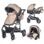Coccolle Siyana Kolica za bebe 3u1 - Bež - slika 3