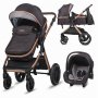 Coccolle Melora Kolica za bebe 3u1 - Crna - slika 2