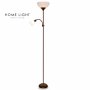 BBLINK Vesta 653 Podna lampa 1xE27+1xE14 Braon - slika 1