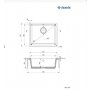 DEANTE Sudopera Corda Undermount 55/WH ZQA T10C - slika 2