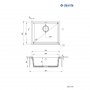 DEANTE Sudopera Corda Undermount 55/MGR ZQA S10C - slika 2