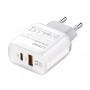 LDNIO A2421C 22.5W Kućni punjač sa USB-C crvenim kablom - slika 1