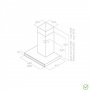 ELICA Aspirator ADELE BL MAT /A/ 90 GFB (ADELE BLMAT/A/9G) - slika 2