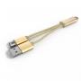 LDNIO LC89 2u1 kabl za punjač USB A na micro USB/lightning sa priveskom - slika 2