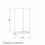 BBLINK W10402 Zidna svetiljka corten - slika 2