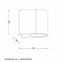 BBLINK W10401 Zidna svetiljka crna - slika 2